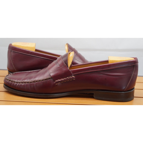 Jack Erwin Discontinued Men’s Burgundy Charlie Penny Loafer - Size 12 - Picture 7 of 11